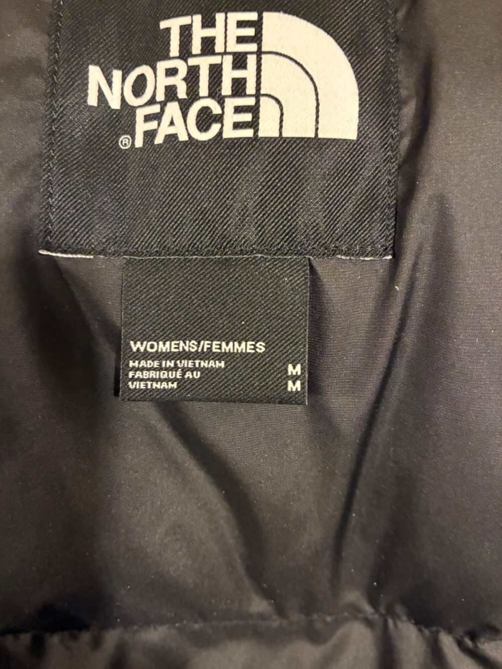 Women's The North Face  Black Puffer Coat Sz M - Picture 5 of 5